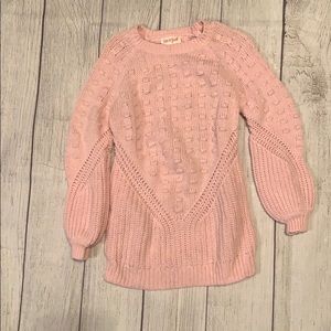 Girls’ Pink Sweater Tunic - 4T